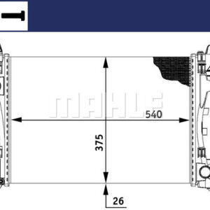 Kühlmittelkühler FIAT GRANDE PUNTO - MAHLE