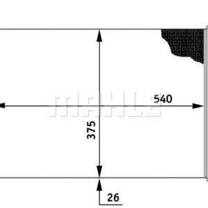 Kühlmittelkühler OPEL CORSA - MAHLE