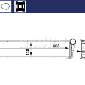 Kühlmittelkühler PORSCHE 911/BOXTER/CAYMAN - MAHLE
