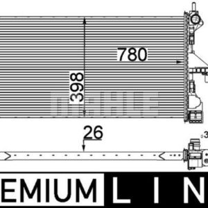 Kühlmittelkühler FIAT DUCATO X250 - MAHLE