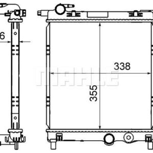 Kühlmittelkühler VW UP/ SEAT MII - MAHLE