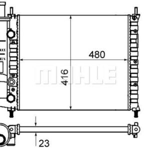 Kühlmittelkühler FIAT BRAVO / MAREA - MAHLE