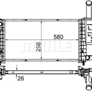 Kühlmittelkühler FIAT PUNTO 1.4 - MAHLE