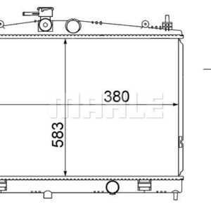 Kühlmittelkühler NISSAN JUKE - MAHLE