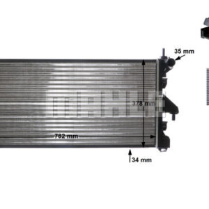 Kühlmittelkühler CITROEN JUMPER / FIAT DUC - MAHLE