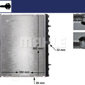 Kühlmittelkühler CITROEN JUMPY/ FIAT SCUDO - MAHLE