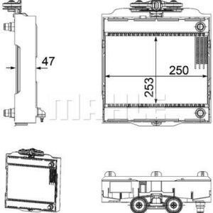 Kühlmittelkühler BMW 7 F01/F02 - MAHLE