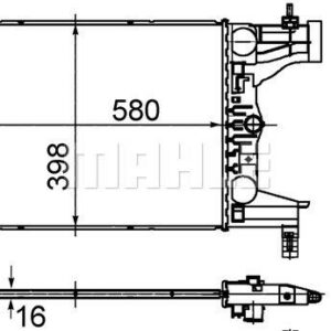 Kühlmittelkühler CHEVROLET CRUZE - MAHLE