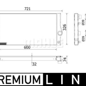 Kühlmittelkühler BMW 6 F06.F12 /7 F01.F02 - MAHLE