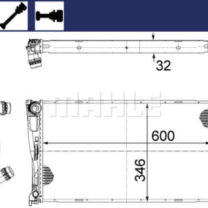 Kühlmittelkühler BMW 1 / 3 E90/91/92/93 - MAHLE