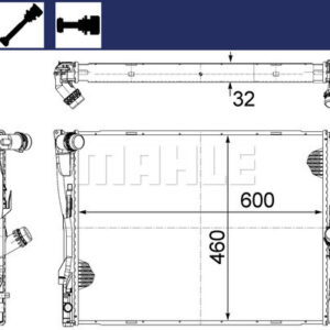 MOTOR SU RADYATORU MEKANIK SANZ. PREMIUM LINE BMW E81 E82 E87 E88 E90 E91 E92 E93 X1 E84 Z4 E89 - MAHLE