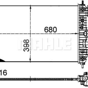 Kühlmittelkühler OPEL INSIGNIA - MAHLE