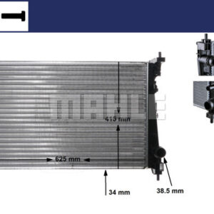 Kühlmittelkühler FIAT GRANDE PUNTO - MAHLE