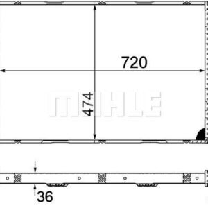 Kühlmittelkühler AUDI Q5 V6 AT - MAHLE