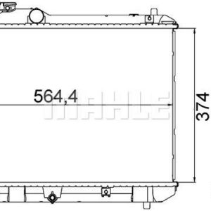 Kühlmittelkühler SUZUKI SWIFT III 2005- - MAHLE