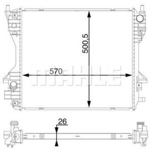 Kühlmittelkühler JAGUAR XJ 3.0 V6 - MAHLE