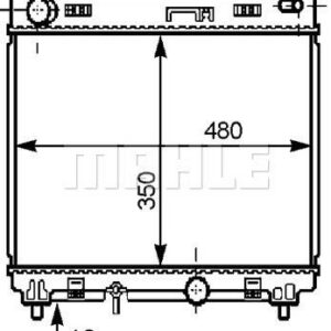 Kühlmittelkühler TOYOTA YARIS 1.4 D - MAHLE