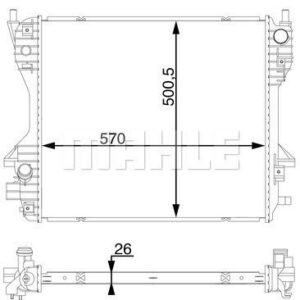 Kühlmittelkühler FORD FIESTA V ST 150 - MAHLE