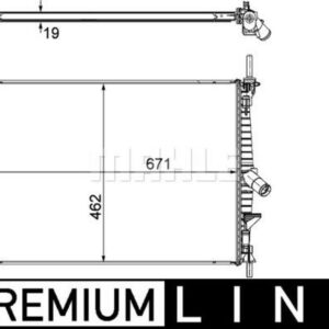 MOTOR SU RADYATORU TRANSIT V347 2.2TDCI 2.4TDCI 06 14 - MAHLE