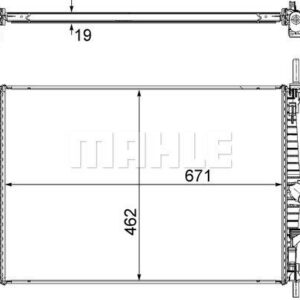 MOTOR SU RADYATORU TRANSIT V347 2.2TDCI 2.4TDCI 06 14 - MAHLE