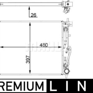 Kühlmittelkühler KIA CEED - MAHLE