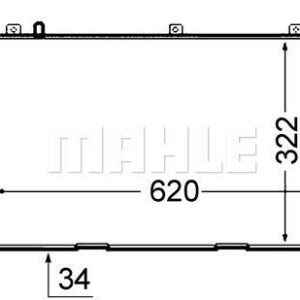 Kühlmittelkühler AUDI 80 IV 91- - MAHLE