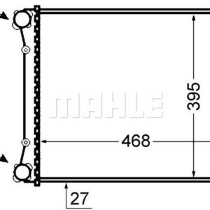Kühlmittelkühler AUDI A2 - MAHLE