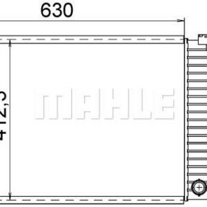 Kühlmittelkühler AUDI A4 II 00- - MAHLE