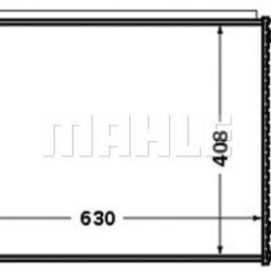 Kühlmittelkühler AUDI A4 II 00- - MAHLE