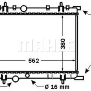 Kühlmittelkühler CITROEN XSARA - MAHLE