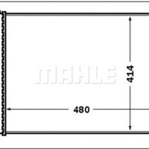 Kühlmittelkühler FIAT MULTIPLA - MAHLE
