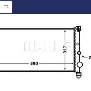 Kühlmittelkühler FIAT PANDA II 03- - MAHLE