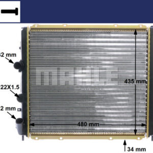 Kühlmittelkühler RENAULT KANGOO - MAHLE