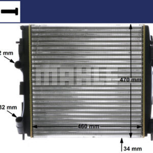 Kühlmittelkühler RENAULT KANGOO - MAHLE