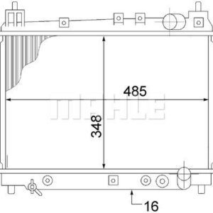 Kühlmittelkühler TOYOTA YARIS - MAHLE