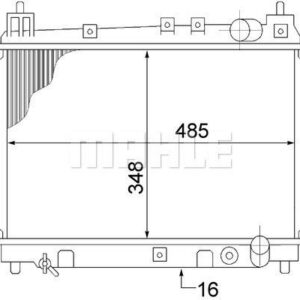 Kühlmittelkühler TOYOTA YARIS - MAHLE