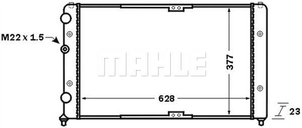 Kühlmittelkühler VW POLO V - MAHLE