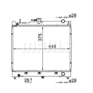 Kühlmittelkühler SUZUKI JIMNY 1.3 16V - MAHLE