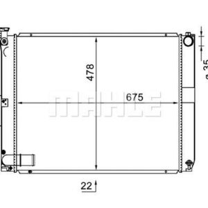 Kühlmittelkühler LEXUS RX 400H - MAHLE