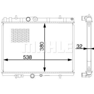 Kühlmittelkühler CITROEN C5 II - MAHLE