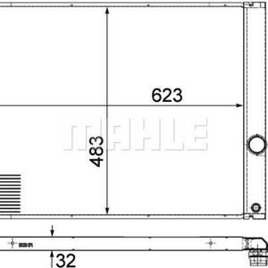 Kühlmittelkühler BMW 7 E65 - MAHLE