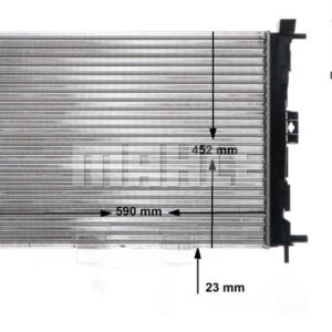 Kühlmittelkühler RENAULT MEGANE II - MAHLE
