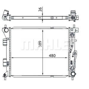 Kühlmittelkühler HYUNDAI I30 / KIA CEED - MAHLE