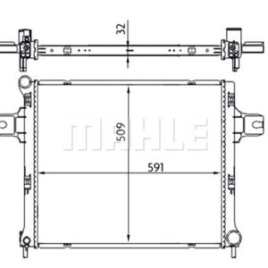 Kühlmittelkühler JEEP GRAND CHEROKEE - MAHLE