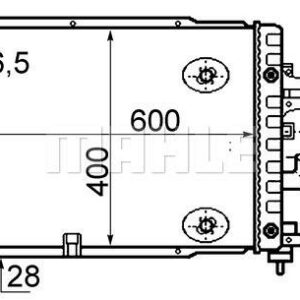 Kühlmittelkühler OPEL ASTRA H - MAHLE