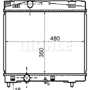 Kühlmittelkühler TOYOTA YARIS - MAHLE