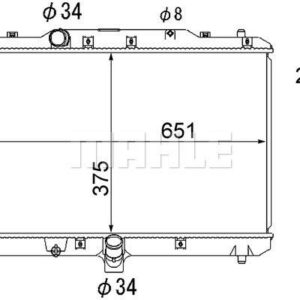 Kühlmittelkühler Suzuki SX4 2005- - MAHLE
