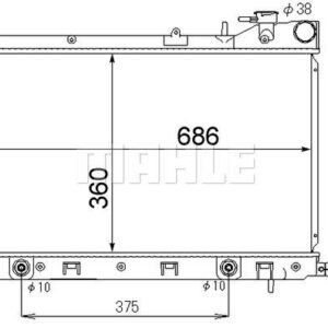 Kühlmittelkühler Subaru Forester AT 2002- - MAHLE