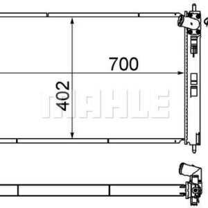 Kühlmittelkühler Mitsubishi Outlander 06- - MAHLE