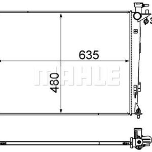 Kühlmittelkühler Hyundai iX35 / Sportage - MAHLE